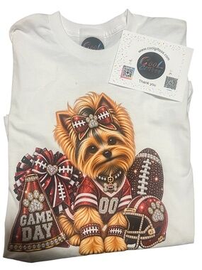 Custom Pet Shirt Dog Cat Tee Made to Order Faux Embroidered S-XL